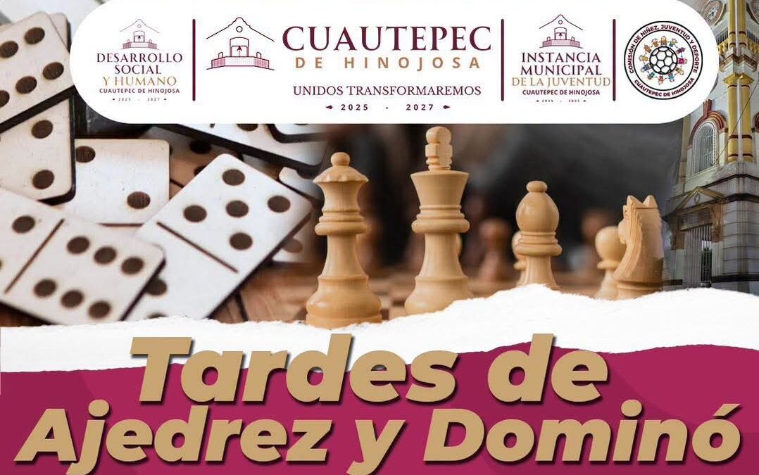 IMPULSA GOBIERNO DE CUAUTEPEC ESPACIOS DE CONVIVENCIA CON TARDES DE AJEDREZ Y DOMINÓ