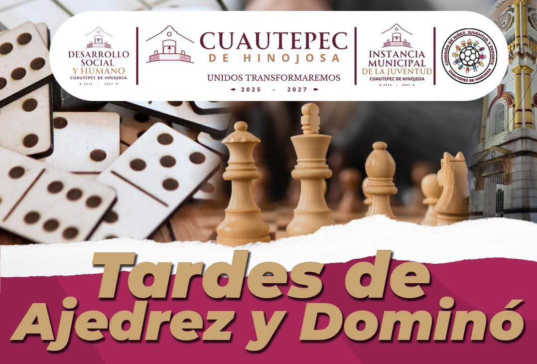IMPULSA GOBIERNO DE CUAUTEPEC ESPACIOS DE CONVIVENCIA CON TARDES DE AJEDREZ Y DOMINÓ