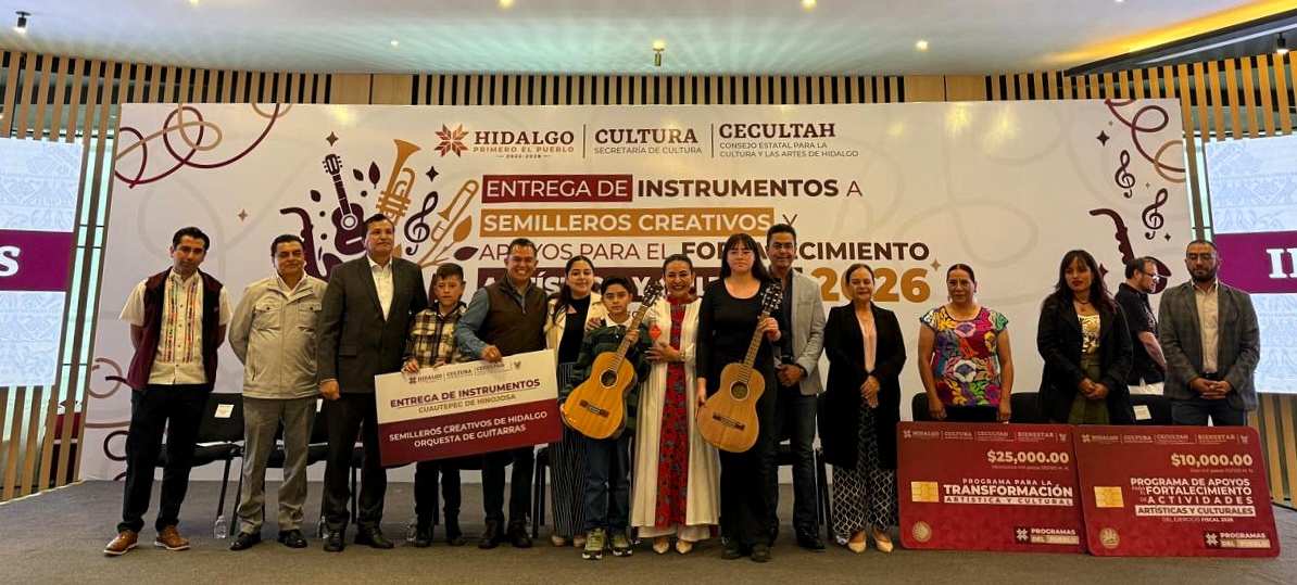 FORTALECEN EL TALENTO INFANTIL Y JUVENIL EN CUAUTEPEC CON ENTREGA DE INSTRUMENTOS MUSICALES A TRAVÉS DE SEMILLEROS CREATIVOS