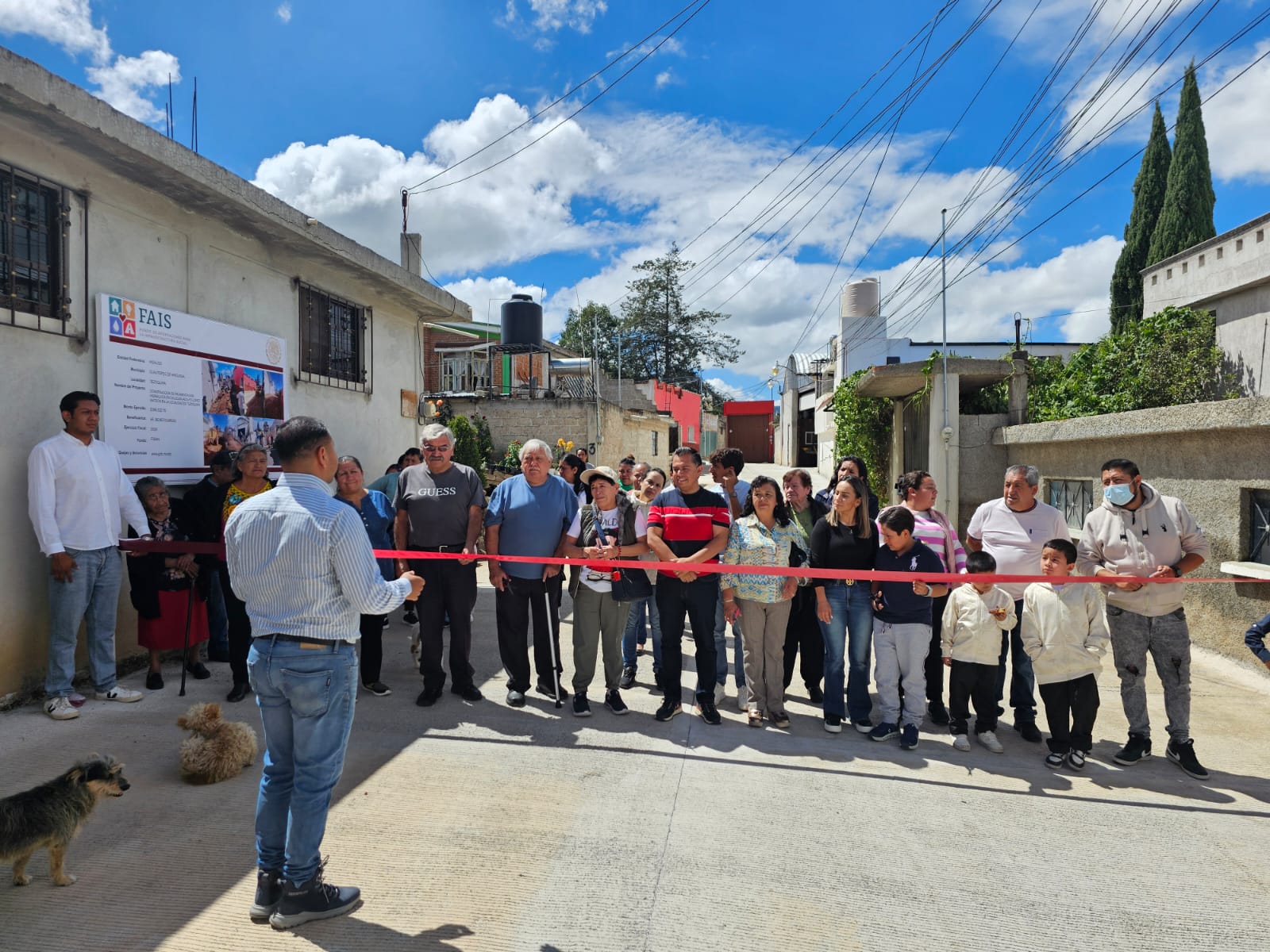 CON PAVIMENTACIÓN HIDRÁULICA, EL GOBIERNO DE CUAUTEPEC TRANSFORMA TEZOQUIPA