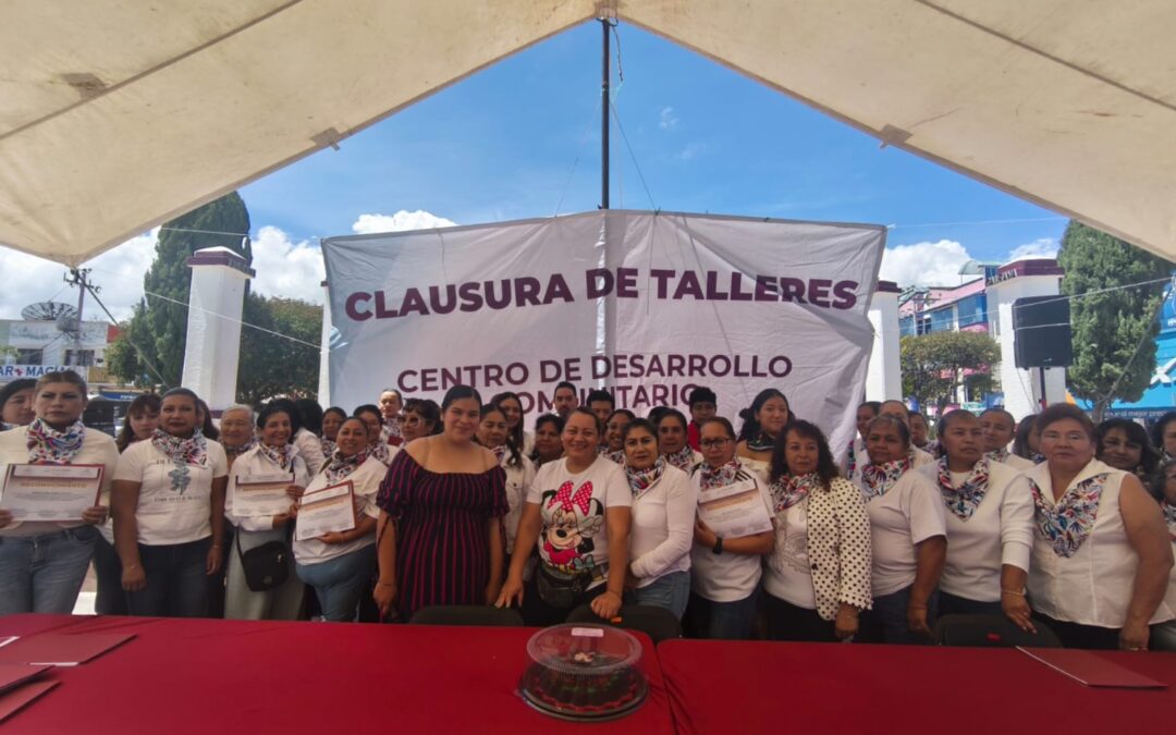 PRESIDENCIA CUAUTEPEC SUMA 246 BENEFICIADOS MÁS CON CURSOS DE DESARROLLO COMUNITARIO